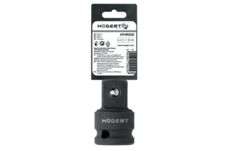 Hoegert Impact adapter 3/4" (V) x 1" (M) CrMo vertaalt naar het Nederlands als: Impact adapter 3/4" (V) x 1" (M) CrMo. 1208960590