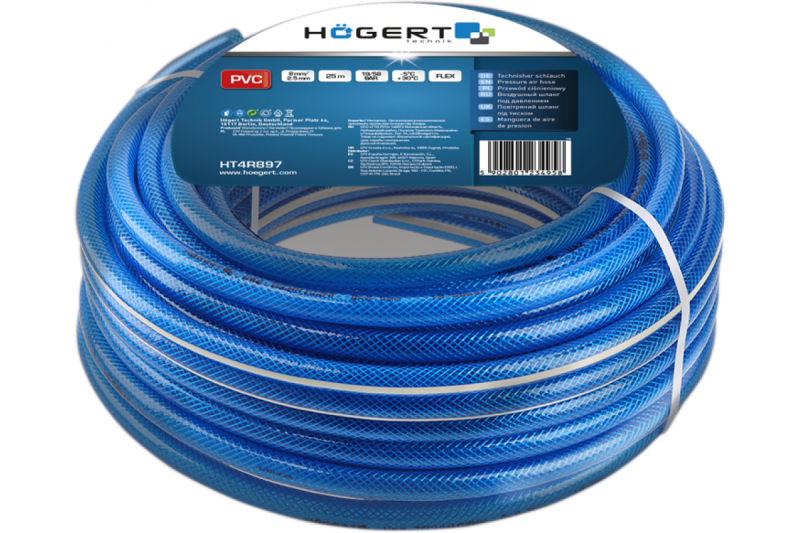Hoegert Drukslang PVC 25m 8x2.5mm rol 1208960652