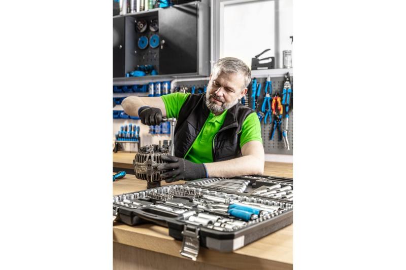 Polyurethane protective gloves, black size 7 1208960685