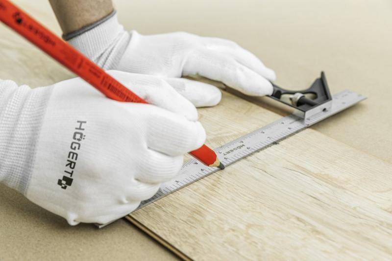 Protective polyurethane gloves, white size 7 1208960688