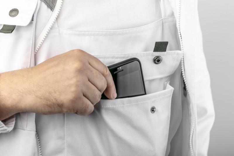 SALM Protective bib trousers white L 1208961134