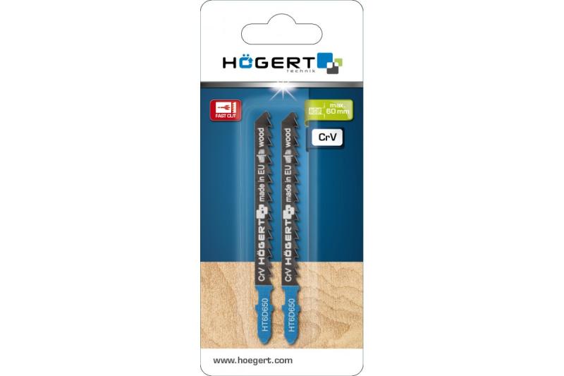 Hoegert Decoupeerzaagbladen 100 mm snel rechtlijnig snijden snijdiepte: 5-60 mm 2 stuks 1208961809