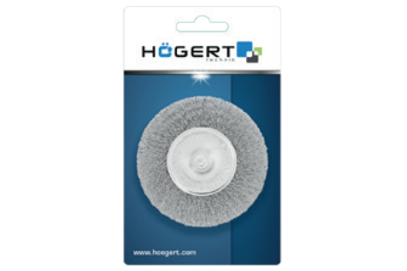 Hoegert Schijfborstel met een pin, 100 mm staaldraad van 0,3 mm. 1208961966