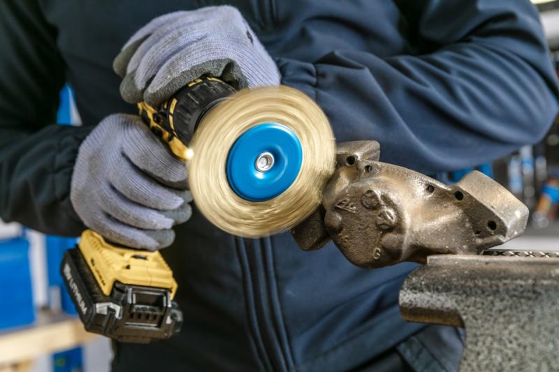 Hoegert Schijfborstel 100 mm M14 messingdraad 0,3 mm. 1208961968