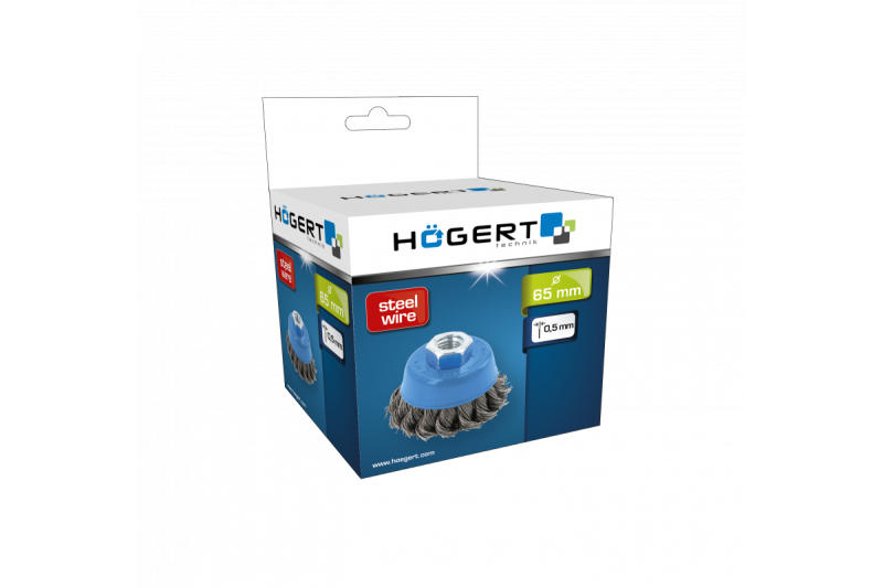 Hoegert Schijfborstel 65 mm M14 staaldraad 0,5 mm 1208961971