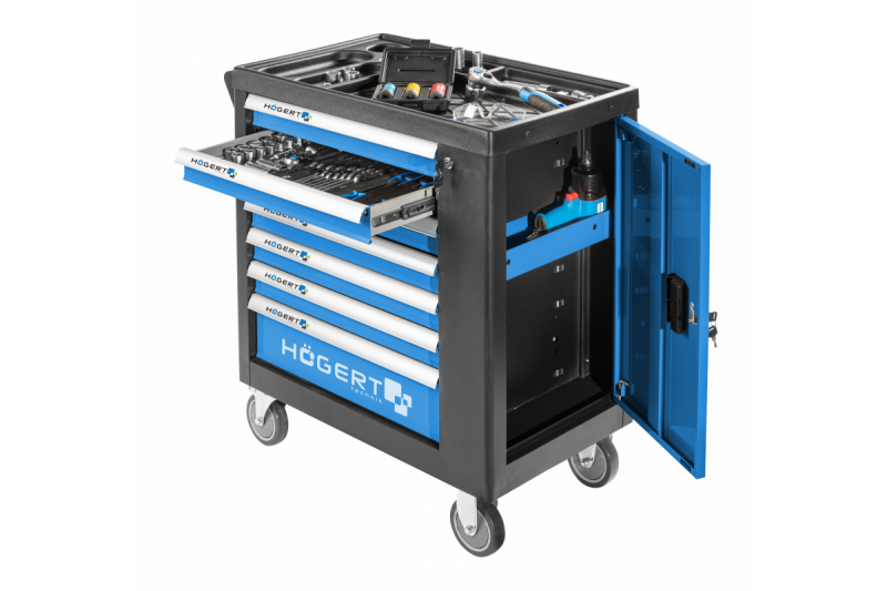 Hoegert Gereedschapskast met 7 laden en zijdeur. 1208962009
