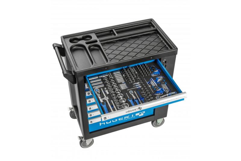 Hoegert 7-lade gereedschapskast met een zijdeur met accessoires 544 stuks. 1208962010