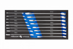 Hoegert Combinatiesleutelset 16 stuks technisch schuim 1208962030