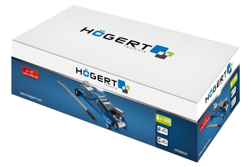 Hoegert Hydraulische fleskrik met laag profiel, 2 ton, 89-359 mm. 1208962140