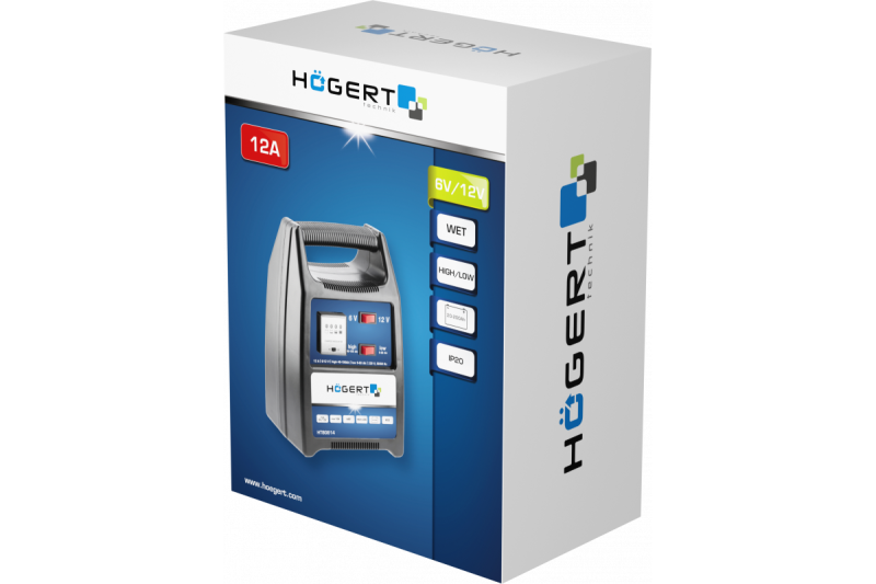 Hoegert Elektronische acculader 6-12V 12A 1208962313