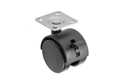 Caster with brake KMH-50mm plastic 1208962357