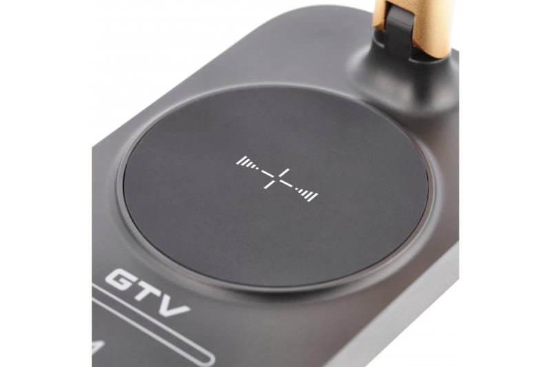 Decor Bureau lamp Bressi 8W 450lm AC220-240V 3-CCT Draadloos Opladen USB PF>0 5 RA>80 Zwart / Goud 1208962479