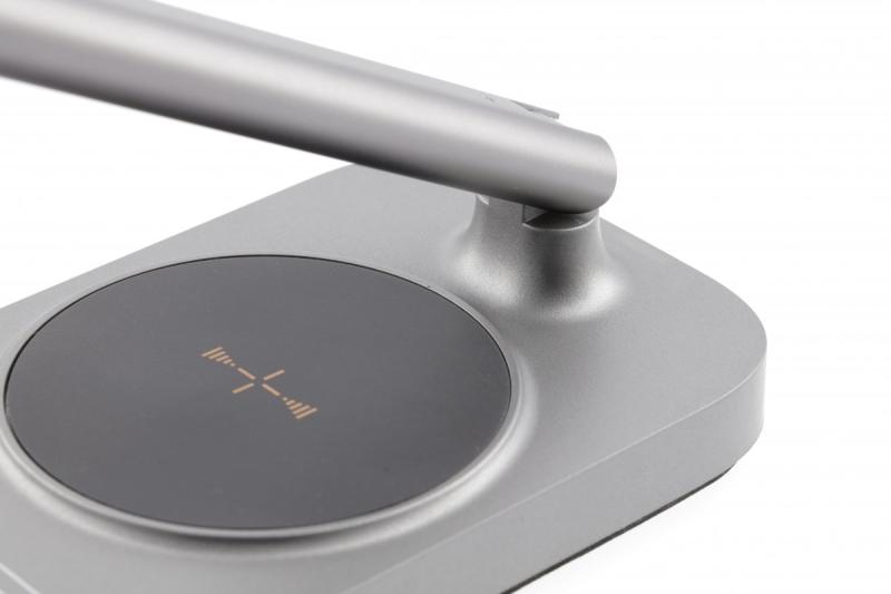 Decor Bureau lamp Bressi 8W 450lm AC220-240V 3-CCT Draadloos Opladen USB PF>0 5 RA>80 Grijs 1208962480