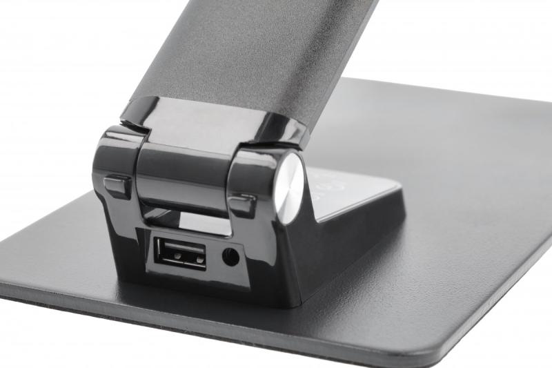 Decor Bureaulamp Loneos 12W 700lm AC220-240V 3-CCT 5-staps dimmen RA>80 USB zwart 1208962502