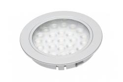 Recessed LED luminaire Alvaro, 12V DC, 1.7W, 24 SMD3528, warm white, 2m cable with miniAMP (2 wkr 1208962598
