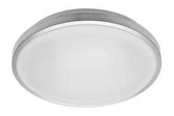 LED ceiling fixture ATLANTIS ROUND 16W, 960 lm, AC220-240V, 50/60 Hz,  beam angle 360°, IP54, neutral white, silver housing 1208962638