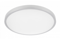 Ceiling lamp ATOL LED, Ø400mm, 4000K, 32W, 2560lm, AC220-240V, 50/60 Hz, PF>0,9, IP54, silver, 3y 1208962643