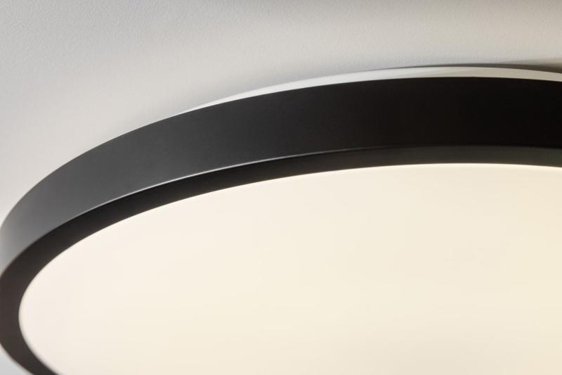 Ceiling lamp ATOL LED, Ø400mm, 4000K, 32W, 2560lm, AC220-240V, 50/60 Hz, PF>0,9, IP54, black, 3y 1208962644