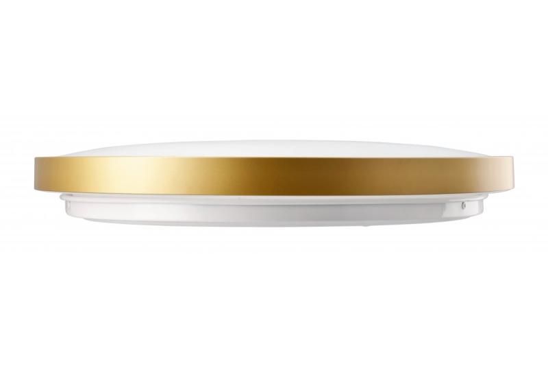 Ceiling lamp ATOL LED, Ø400mm, 4000K, 32W, 2560lm, AC220-240V, 50/60 Hz, PF>0,9, IP54, gold, 3y 1208962645