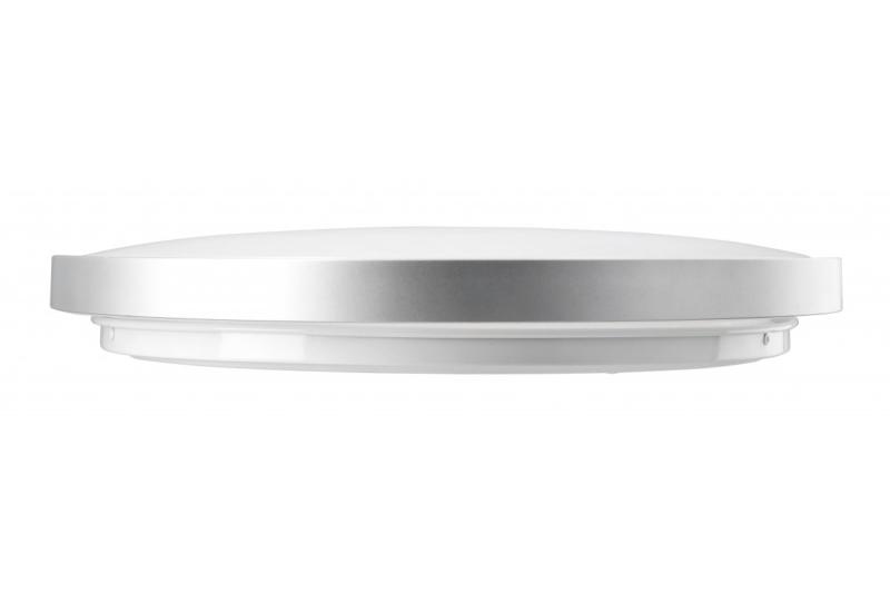 Ceiling lamp ATOL LED, Ø400mm, 3000K, 32W, 2560lm, AC220-240V, 50/60 Hz, PF>0,9, IP54, silver, 3y 1208962646