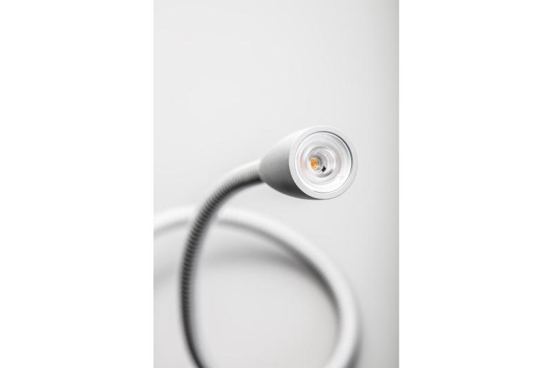 LED LAMP BOSTON bed, 12V, LED 1W, warm white, switch on the head, IP20, aluminum 1208962680