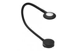 Chicago USB dimmable LED lamp, (5V 1A+2,1A), 12V, 16 LED, white neutral, 2.1W, black, 1.5 cable 1208962700