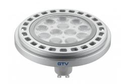 LED light source, ES111, 12W, GU10, 950 lm, AC220-240V, 50-60Hz, 45°, 104mA, 3000K, grey, b.w., 65mm 1208962742