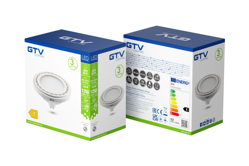 LED LIGHT SOURCE, A-G, ES111, 4000K, GU10, 12,5W, AC220-240V, 120°, 1250lm, 109mA, white 1208962744