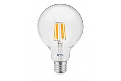 LED bulb filament 8W, E27, G95,  warm white, AC220-240V/ 50-60Hz, RA>80, beam angle 360°, 810lm, 70mA 1208962803