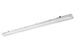 Waterproof fixture  HAGEN LED 258, T8 LED, G13, AC220-240V, 50/60Hz, IP65, PC/PC,  with wiring for one side power supply LED tubes, white housing 1208962833