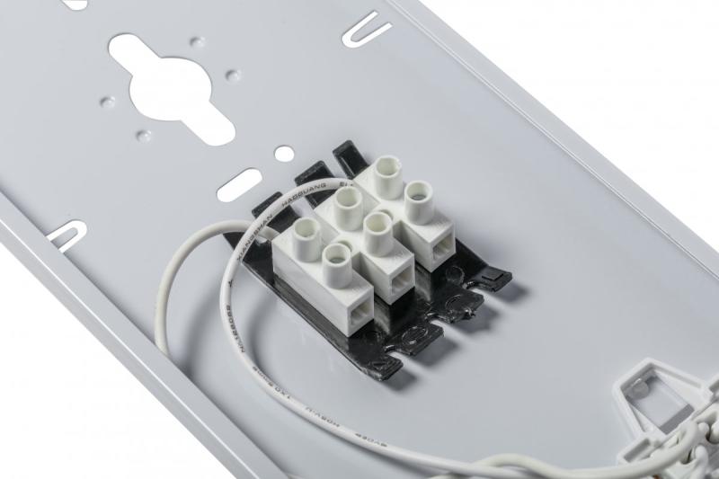 Waterproof fixture HELIOS-LED 236 BIS, T8 LED, G13, AC220-240V, 50/60Hz, IP65, ABS/PS, with wiring for one side power supply LED tubes, gray housing 1208962837