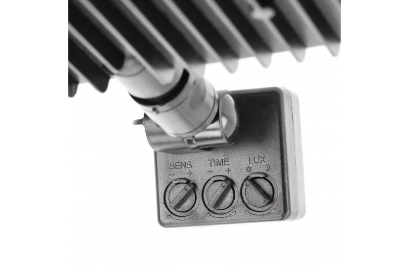 LED floodlight iNEXT with motion sensor 20W 1600lm, PF>0,9, RA>80, IP65, 120°, 6400K, black body 1208962859