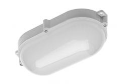 LED bulkhead fixture LUXIA  10W OVAL, 700lm, IP65, AC220-240V, 50/60Hz, beam angle 220°, neutral white, white housing 1208962877