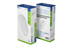 LED KODO-OV lamp, 12W, 1080lm, AC175-260V, 50/60 Hz, PF>0.5, Ra≥80, IP54, IK08, 4000K, oval, white 1208962891