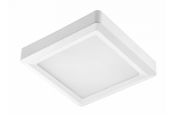 LOUIS LED downlight, IP54, 12W, 960lm, AC176-264V, 50/60Hz, 120°,4000K, surface-mounted, square 1208962920