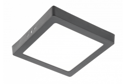 MATIS PLUS LED luminaire, downlight, 19W, black, 3000K, 1520lm, AC220-240V, surface-mounted, IP20, 120° 1208962956