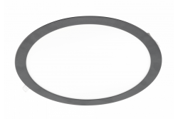 LED fixture ORIS PLUS, downlight, 24W, black, 4000K, 2000lm, AC220-240V, recessed, IP20, 120° 1208963083