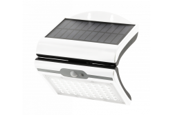 RAMOS Solar Facade Luminaire with Motion/Dusk Sensor, 50W, 300lm, 3,7V 1800mAh, IP44, 6000K, white 1208963114