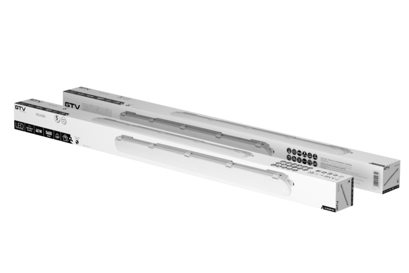 REXION LED hermetic luminaire, 40W, 5600lm, AC220-240V, 50/60 Hz, PF>0,9, RA>80, IP65,5y 1208963117