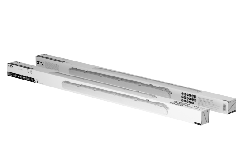 REXION-LED hermetic luminaire, 60W, 8400lm, AC220-240V, 50/60 Hz, PF>0,9, RA>80, IP65, 4000K, 5y 1208963118
