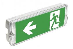 LED emergency fixture SAHER-3 LED DUO, 3W, 300lm, AC220-240V, 50-60Hz, IP65, 3h, 6400K 1208963123