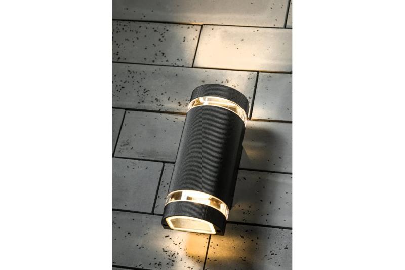 Decor Wandarmatuur met twee richtingen SILVA GU10 MAX.2x50W IP54 AC220-240V 50/60Hz zwart. 1208963135