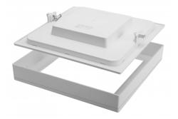 SAMBA LED luminaire, 24W, 1800lm, AC175-250V, 50/60Hz, PF>0.9, RA>80, IP40, 120°, 4000K, square, 2 in 1 1208963150