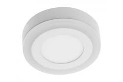 LED downlight TWINS, 9W (6W+3W), 640lm, AC220-240V, 50/60 Hz, PF>0,5, RA>80, IP20, beam angle 120°, warm white 3000K, surface mounted, white housing 1208963217