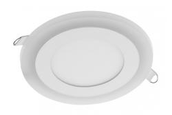 LED downlight TWINS, 9W (6W + 3W), 640lm, AC220-240V, 50/60 Hz, PF>0,5, RA>80, IP20, beam angle 120°, warm white 3000K, recessed, white housing 1208963219