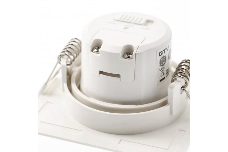 VOLARE LED luminaire, square, downlight, CCT, 7W, 630lm, AC220-240V, PF>0.5, RA>80, IP20, 38° 1208963244