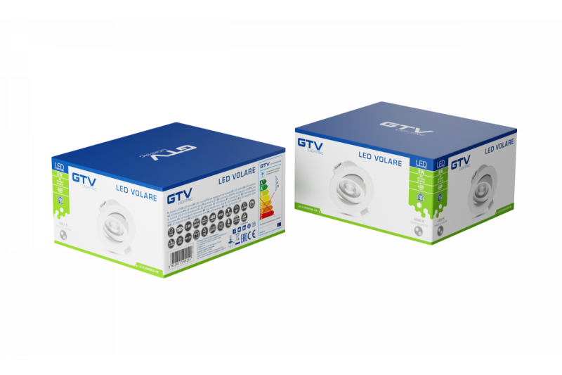 LED fixture VOLARE,downlight type,5W,400lm,AC175-250V,50/60 Hz,PF>0,5,RA>80,IP20,38°,4000K 1208963248