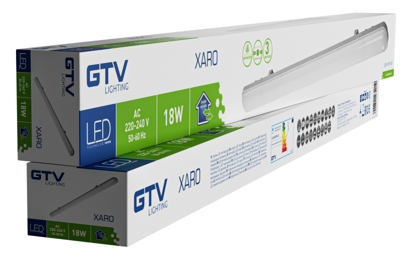 XARO LED airtide lamp, 18W, 2200lm, AC220-240V, 50/60 Hz, PF>0.9, RA>80, IP65, 4000K, 60cm 1208963264