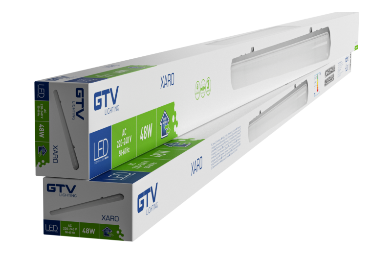 XARO LED airtide lamp, 48W, 5800lm, AC220-240V, 50/60 Hz, PF>0.9, RA>80, IP65, 4000K, 150cm 1208963266