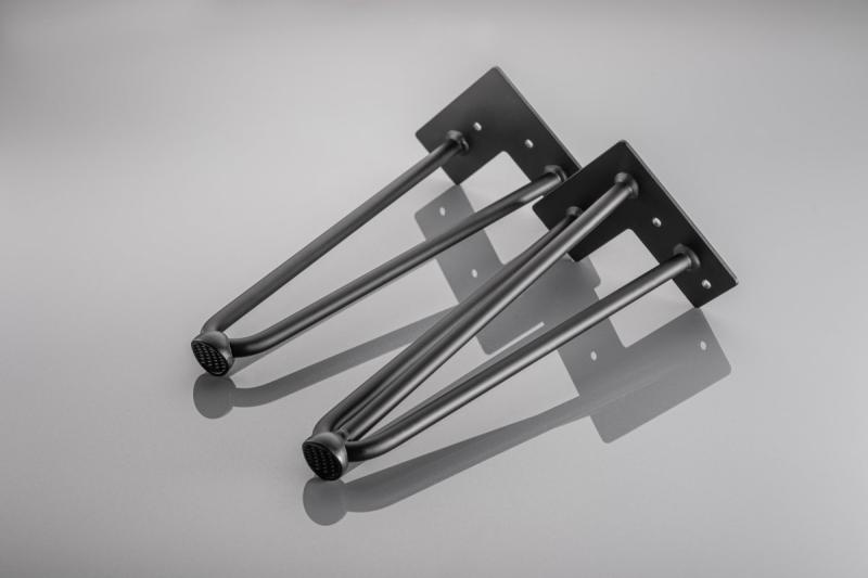 Hairpin ARTO leg with foot, 3 rods, 10 x 304 mm, black 1208963521